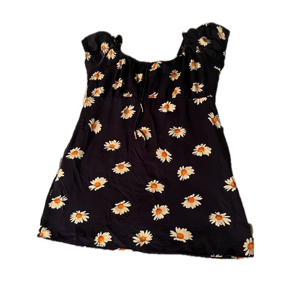 Lisa Says Gah Dresses & Skirts - Lisa Says Gah Daisy Floral Mini Dress Babydoll Navy Empire Waist 3XL NWT